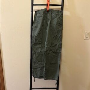 Vanilla Star Green Cargo Pants Straight Leg Durable